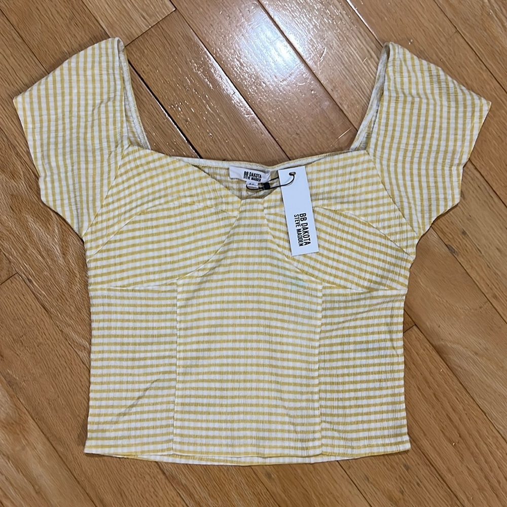 NEW! Steve Madden - Gingham Knit Top - Med
